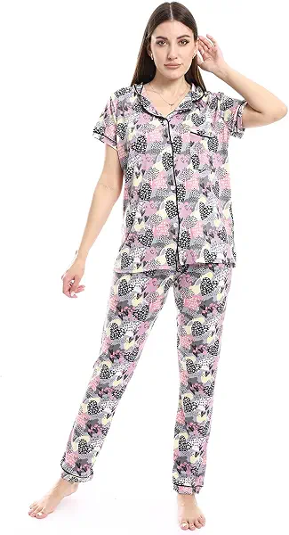 سعر ومواصفات CAESAR Womens Women Pajama Set Women Pajama Set (pack of 1) (B0CYQ1JRFV) على Amazon EG