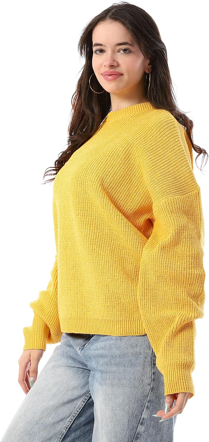 سعر ومواصفات CAESAR Womens Women's solid-color wool pullover with a round neck Women's solid-color wool pullover with a round neck (B0HK521CR8) على Amazon EG
