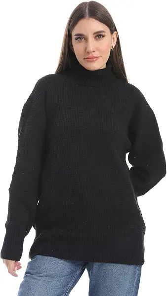 سعر ومواصفات Caesar Womens women wool plain pullover with high neck and multidesign women wool plain pullover with high neck and multidesign (B0DWSYH799) على Amazon EG