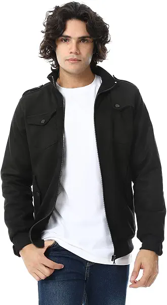 سعر ومواصفات CAESAR - سيزر Caesar Mens Mens Chmois Lining Jacket With Zipper And Front Pockets (B0DK786B1L) على Amazon EG