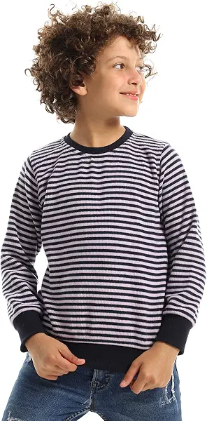 سعر ومواصفات CAESAR - سيزر CAESAR Unisex Unisex Striped Round Sweatshirt Sweatshirt (B0BSXP1QLP) على Amazon EG