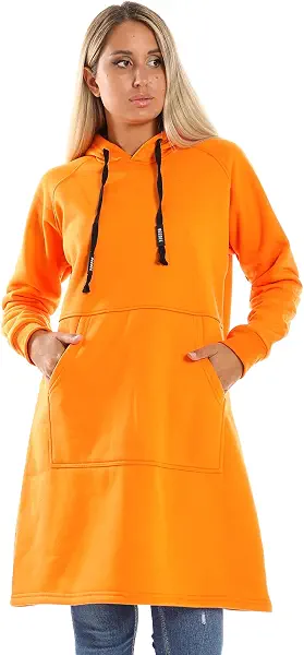 سعر ومواصفات CAESAR - سيزر CAESAR Womens Woman Long Hoodie With Front Pocket HOODIE (pack of 1) (B0BDGCH5JL) على Amazon EG