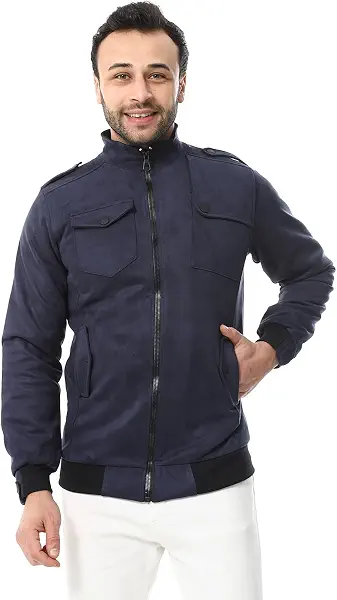 سعر ومواصفات CAESAR - سيزر Caesar Mens Mens Chmois Lining Jacket With Zipper And Front Pockets (B0DQWWBPZR) على Amazon EG
