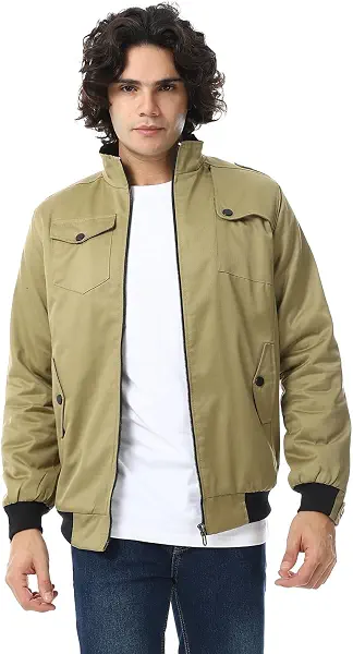 سعر ومواصفات CAESAR - سيزر جاكيت جبردين ببطانة وسوستة وجيوب أمامية للرجال من سيزر (B0DK766YVM) على Amazon EG