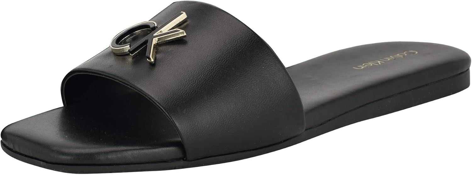 سعر ومواصفات كالفن كلاين Calvin Klein Womens Flat Sandal Yancie (B0DS96NSQL) على Amazon EG