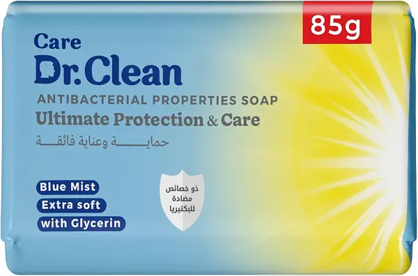 سعر ومواصفات Care Dr. Clean Antibacterial & Moisturizing Bar Soap Blue Mist (2 in 1) 85g (B0DFWK9YFK) على Amazon EG