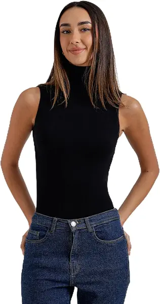 سعر ومواصفات CARINA Womens Cookies High Neck Bodysuit High Neck Bodysuit (pack of 1) (B0H5HNJJ7G) على Amazon EG