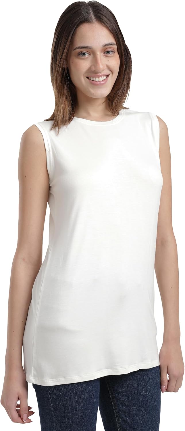 سعر ومواصفات كارينا CARINA Womens Slim Fit Sleeveless T-Shirt Classic (pack of 1) (B0GNMHKJ6X) على Amazon EG