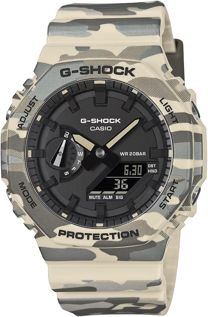 سعر ومواصفات كاسيو Casio G-Shock GA-2100CM-5ADR Analog-Digital Camouflage Watch Men (G1793) (B0GVF7TYCQ) على Amazon EG