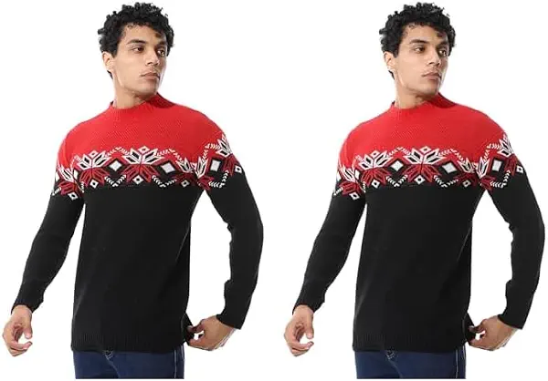 سعر ومواصفات Cesar CAESAR Wool Men Pullover With Multi Design,multicolour,XXL (B0FHPSQQPC) على Amazon EG