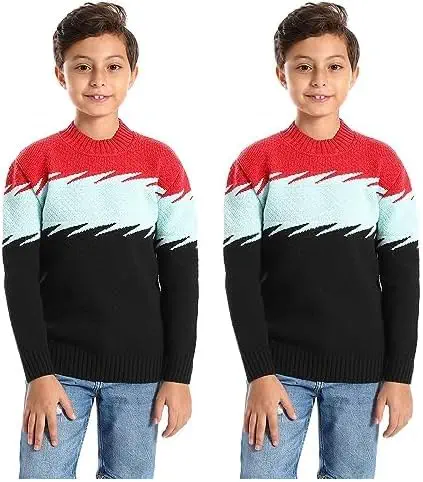 سعر ومواصفات Cesar بلوفر صوف بتصميم متعدد الالوان للاولاد بعمر 4 سنوات من سيزر (B0FHP673V6) على Amazon EG