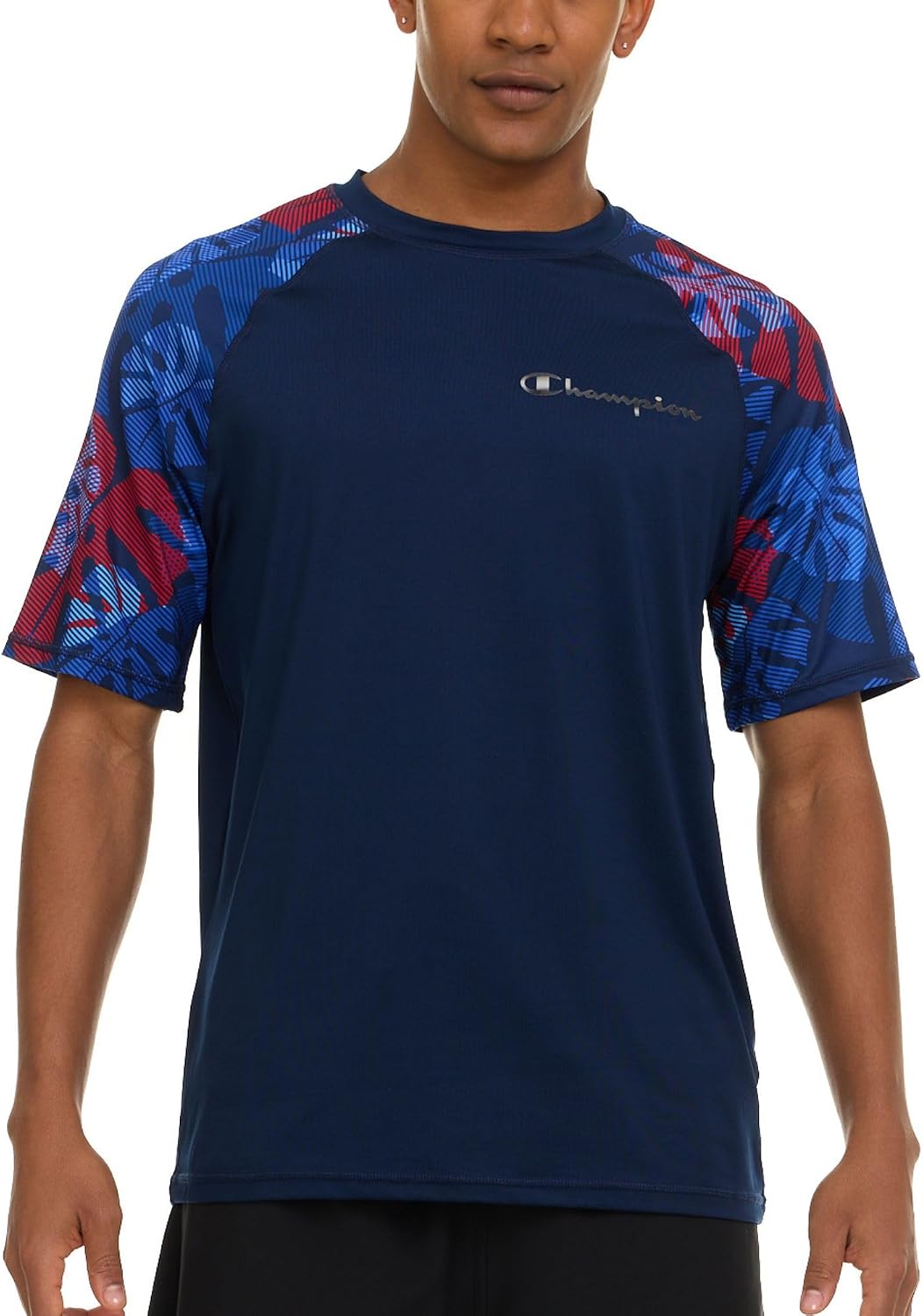 سعر ومواصفات Champion Rash Guard for Men Short Sleeve, Mens Swim Shirt, Sun Shirt UPF+ 50 UV Protection, SPF Quick Drying Rashguard (B0F7J22SH2) على Amazon EG