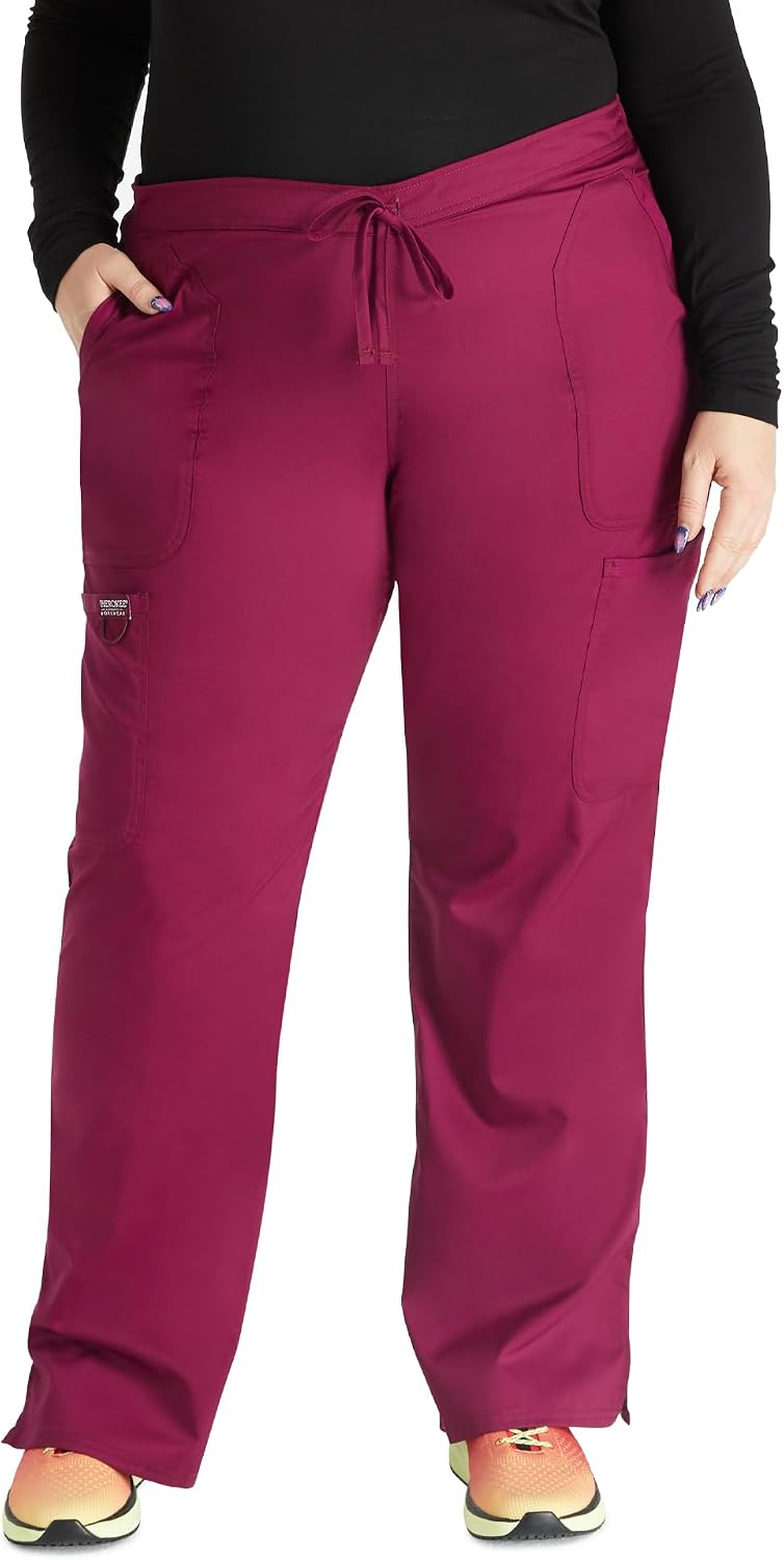 سعر ومواصفات Cherokee womens Mid Rise Moderate Flare Drawstring Pant Mid Rise Moderate Flare Drawstring Pant (pack of 1) (B072N3Z3YG) على Amazon EG