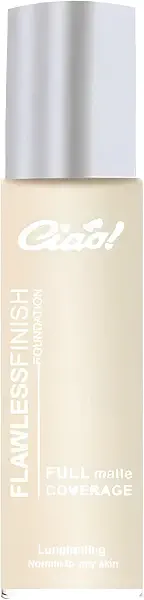 سعر ومواصفات Ciao Flawless Finish Foundation, Long Lasting Lightweight High Coverage, Natural-Looking Matte Finish, Buildable & Hydrating, Shade 2, 30ml (B0CC99ZBCP) على Amazon EG