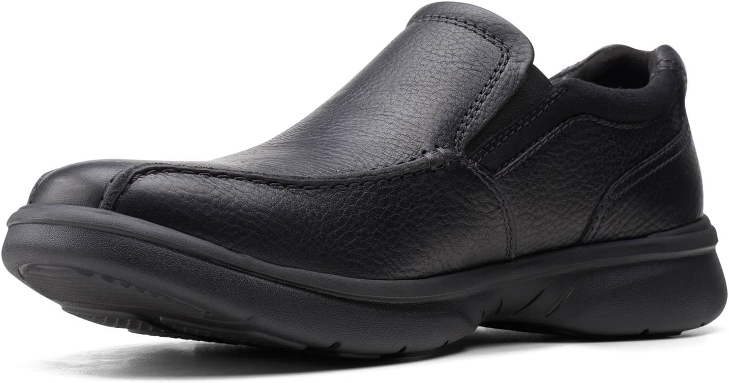 سعر ومواصفات Clarks Men's Bradley Step Loafer, Black Tumbled Leather, 7 UK Wide (B083ZF1K5S) على Amazon EG