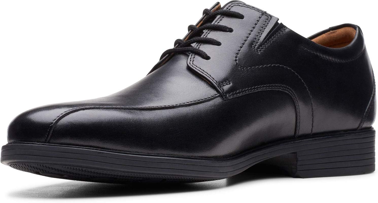 سعر ومواصفات Clarks Men's Whiddon Pace Oxford, Black Leather, 44.5 EU (B083FR7TJJ) على Amazon EG