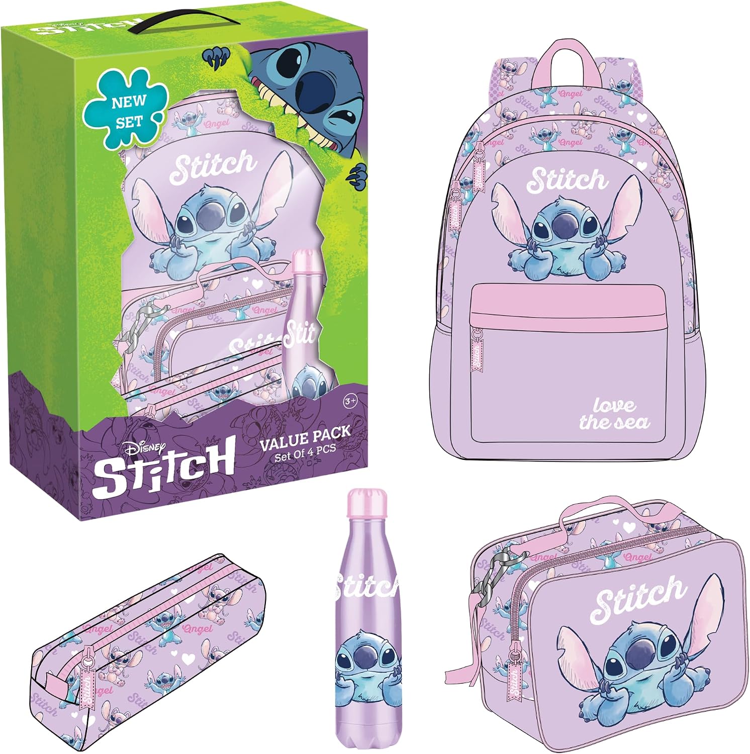 سعر ومواصفات COLOR LAND TOYS مجموعة حقائب ظهر مدرسية من 4 قطع BS-Set4-4110 (B0FKN2CNF3) على Amazon EG