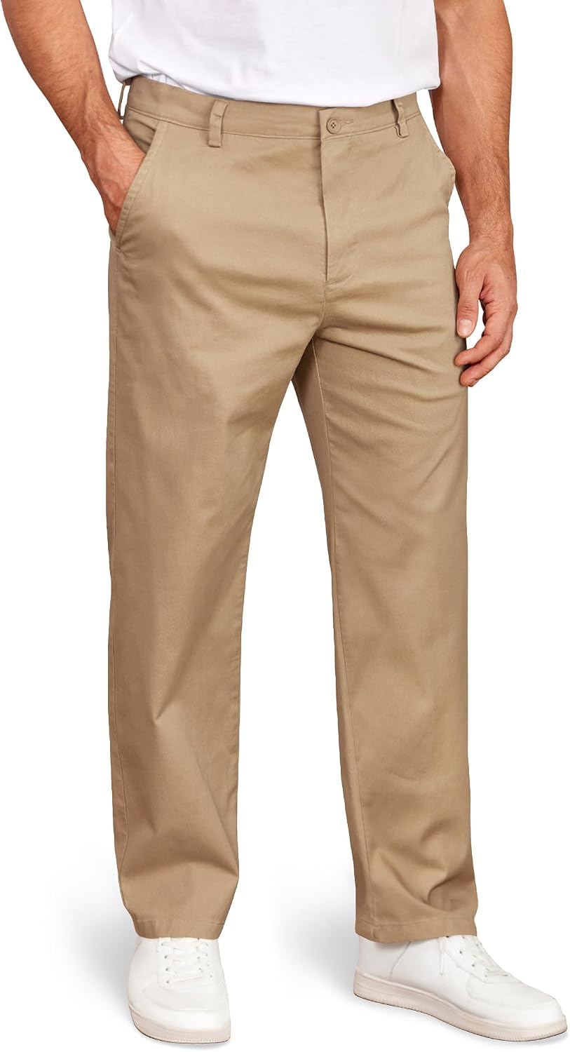 سعر ومواصفات COOFANDY Men's Casual Chinos Pants Classic Stretch Relaxed Fit Khaki Pants (B0FGQ2VG2X) على Amazon EG