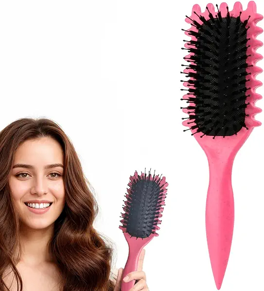 سعر ومواصفات Curl Defining Brush, Curly Hair Brush Styling Brush For Detangling, Combing,Shaping And Defining Curls For Women And Men Less Pulling,Reduce Pulling And Curl Separation (Random Color) (B0DGXLMCL4) على Amazon EG
