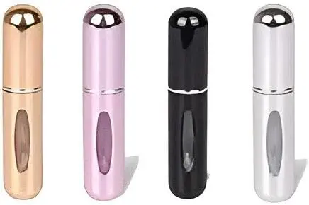 سعر ومواصفات Daga زجاجات عطر مصغرة - حاويات بخاخ بحجم مناسب للسفر، قابلة لإعادة الملء وخفيفة الوزن لسهولة الحمل (5 مل، عبوة من 4 قطع) (B0DXLTM7M6) على Amazon EG