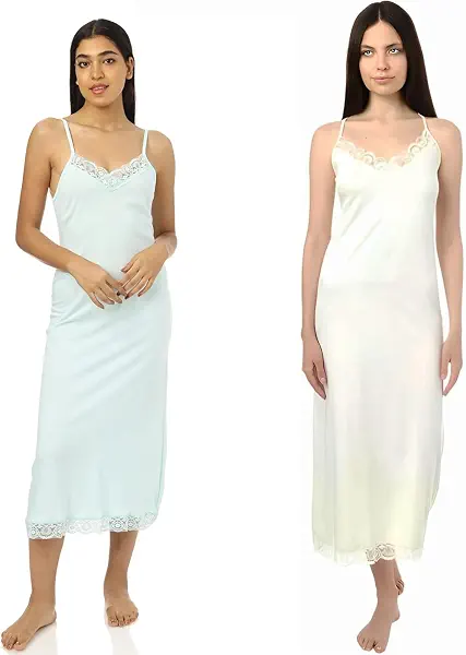 سعر ومواصفات Dahab Womens Set Of 2 Pieces Plain Spaghetti Straps Full Slip Full Slip (pack of 2) (B0DC6ZNBTR) على Amazon EG