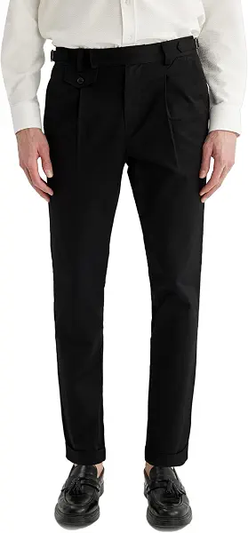 سعر ومواصفات DeFacto Mens Woven Bottom Tapered Fit Woven Trousers B6585AX Pants (pack of 1) (B0CY5PDLGD) على Amazon EG
