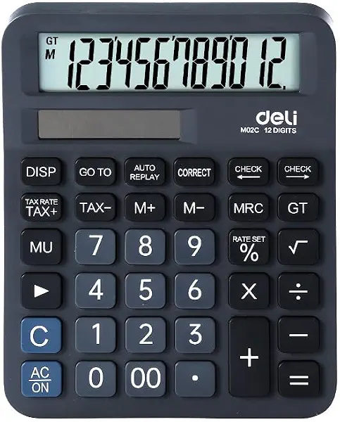 سعر ومواصفات Deli M02C 12-Digit Desktop Calculator (B0H6JNJLKD) على Amazon EG