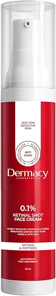 سعر ومواصفات Dermacy Labs Retinal Shot Face Cream with Peptides and Ceramides for Fine Lines and Wrinkles (50ml) (B0GQZG73VF) على Amazon EG