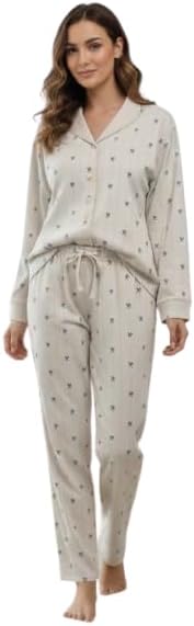 سعر ومواصفات Dice Womens Modal Soft Fabric Pajama Set (pack of 1) (B0GXWHXXVP) على Amazon EG