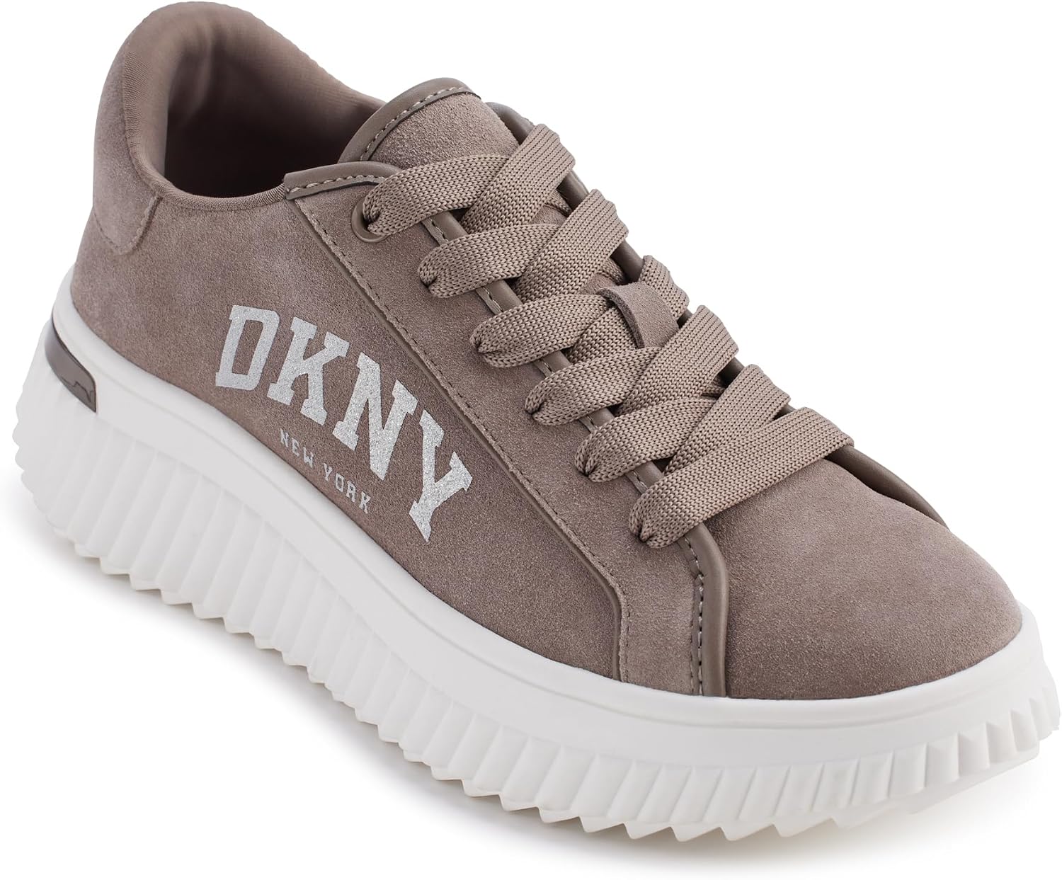 سعر ومواصفات DKNY womens Larissa Lace Up Platform Sneaker (B0DCM7GBN9) على Amazon EG