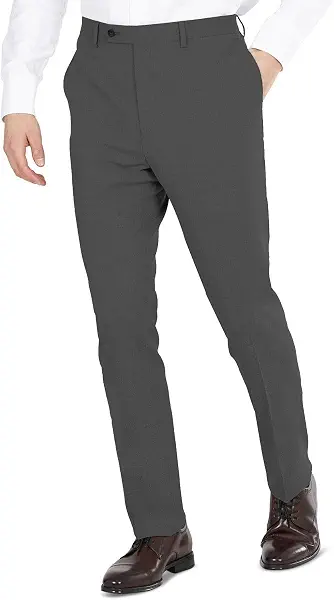 سعر ومواصفات DKNY بدلة رجالية عصرية عالية الاداء منفصلة بلون فحمي سادة، 33 عرض × 30 طول (B09L8MBVNS) على Amazon EG