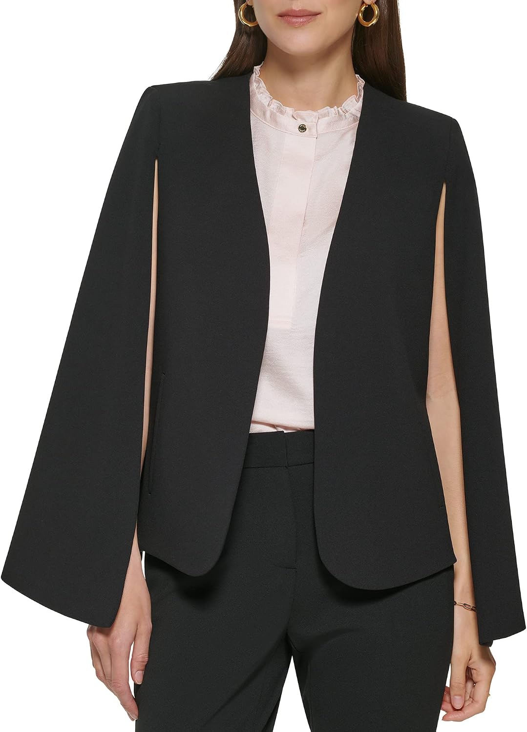 سعر ومواصفات DKNY رداء كاجوال قياسي مفتوح من الامام قابل للتمدد للارتداء اليومي للنساء (B0BRF9TBQ7) على Amazon EG