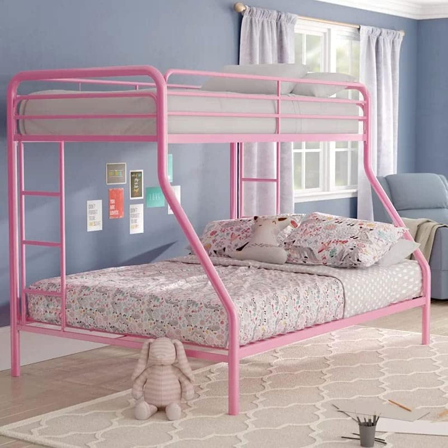 سعر ومواصفات Double Door Iron Bed – Pink, Durable Metal Frame, Modern Design (B0BMW2W7Y5) على Amazon EG