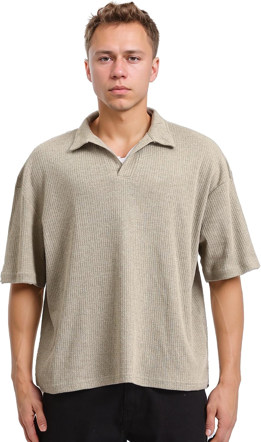 سعر ومواصفات Dsisskai Mens Men Polo Shirt Modern (B0CJNF9QBJ) على Amazon EG