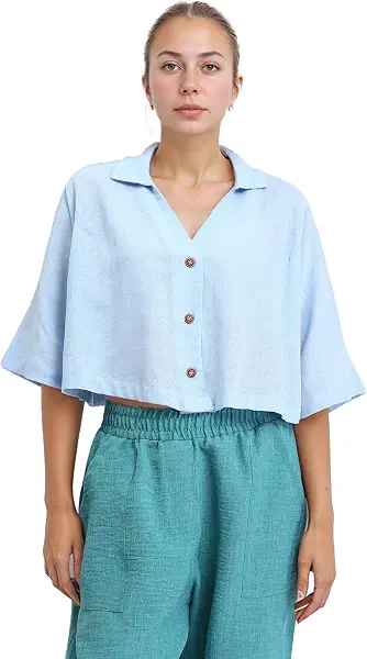 سعر ومواصفات Dsisskai Womens Women Long Sleeve Shirt Modern (B0CJY8SSMF) على Amazon EG