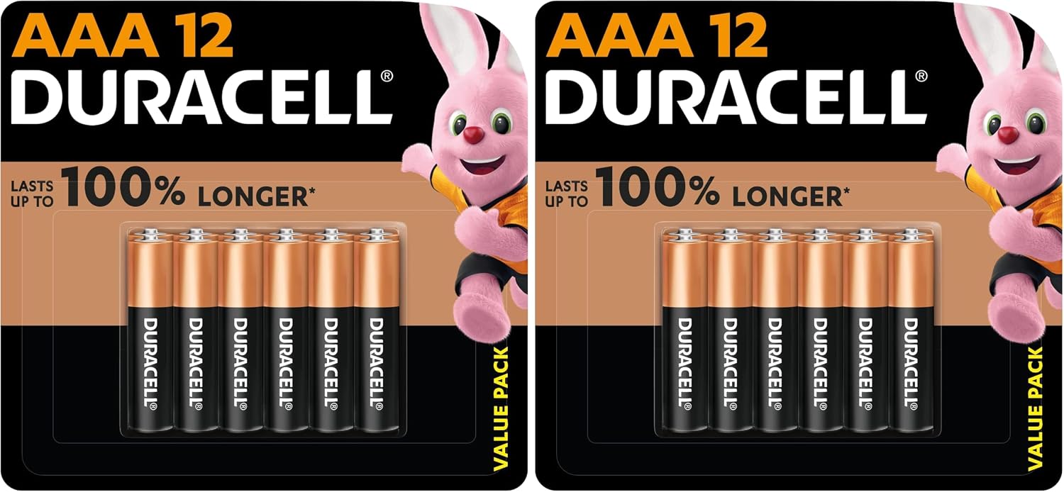 سعر ومواصفات Duracell batteries AAA 100% longer pack of 24 (B0HGHB688D) على Amazon EG