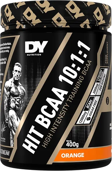 سعر ومواصفات مسحوق أحماض أمينية HIT BCAA بنسبة 10:1:1 بنكهة البرتقال من دي واي نيوتريشن، 12,000 ملجم من الأحماض الأمينية متفرعة السلسلة و3,000 ملجم من ال-سيترولين مالات لكل حصة، خالٍ من السكر، 400 غرام (B08VD9G2SW) على Amazon EG