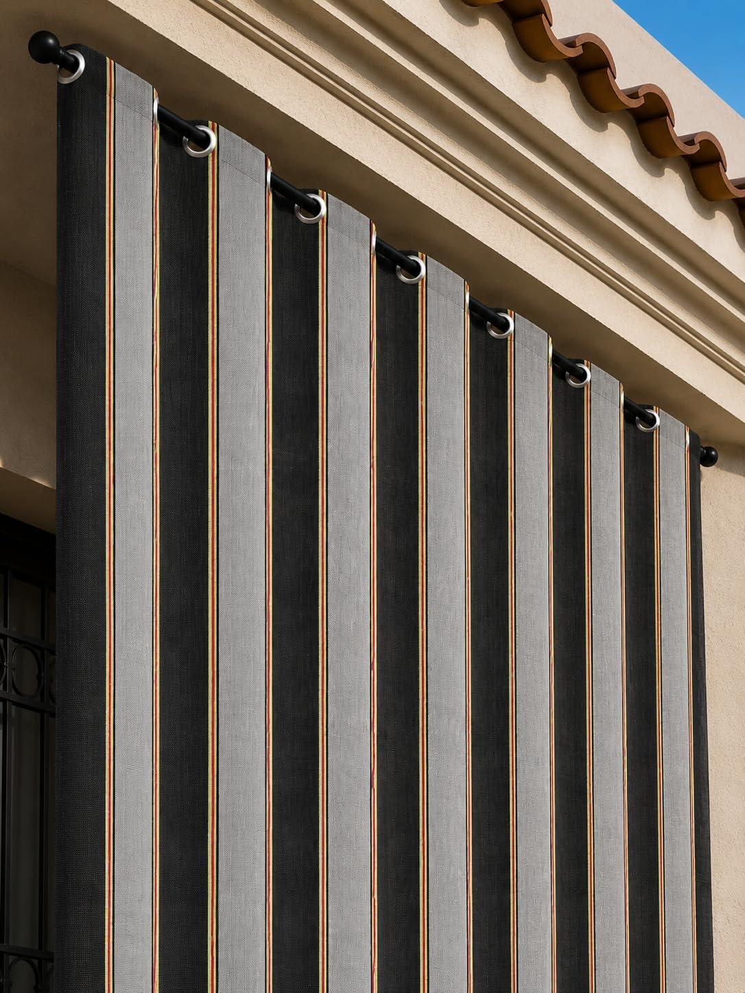 سعر ومواصفات Elegant Balcony Curtain,1pic 150x250CM,BLK1-2 (B0GY99TN84) على Amazon EG