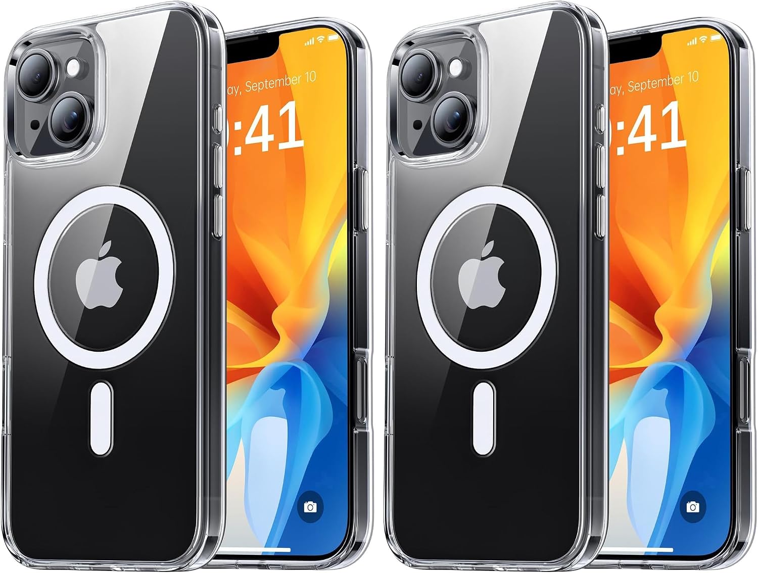 سعر ومواصفات Eligo for iPhone 13 Magnetic Case, Compatible with MagSafe,【Anti-Yellowing】Crystal Clear Shockproof Protection Back Cover, Ultra Slim Strong Magnet Phone Shell Case for Apple 13 (2021) (Pack of 2) (B0HLDST4XC) على Amazon EG