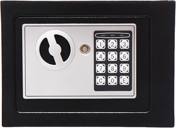 سعر ومواصفات Elmaayergy CB-8 Small Metal Digital Electronic Security Box Safe - Black (B0DLH7TL3W) على Amazon EG