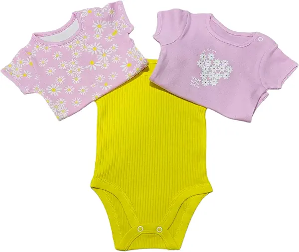 سعر ومواصفات الصياد Elsayaad Girls Printed Short Sleeve Bodysuit Underwear (pack of 3) (B0CMQYMDZ8) على Amazon EG