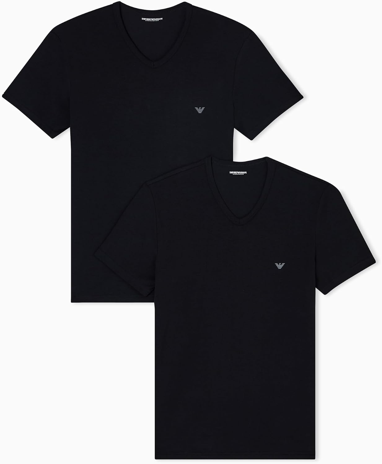 سعر ومواصفات Emporio Armani Men's 2-Pack V Neck T-Shirt (B0B3VKV7PJ) على Amazon EG