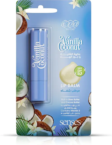 سعر ومواصفات Eva Skin Care Senses Lip Balm Vanilla Coconut 4 Gm (B0CN17S8SQ) على Amazon EG