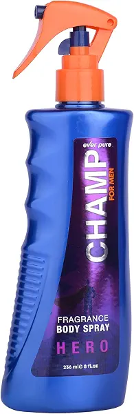 سعر ومواصفات Ever Pure Body Spray Champ For Men 236Ml Champ Hero (B0095VADIY) على Amazon EG