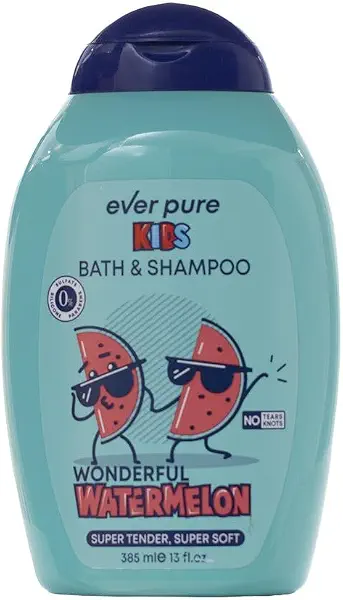 سعر ومواصفات Ever pure watermelon shampoo & bath for kids 385ml (B09X4Y5P6R) على Amazon EG