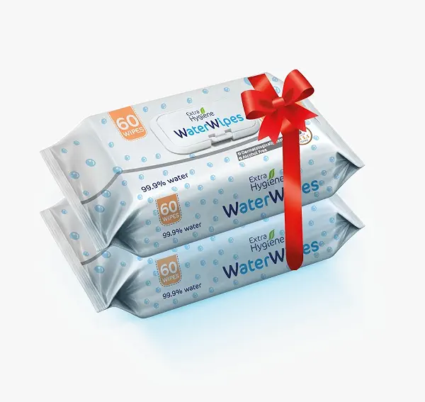 سعر ومواصفات Extra Hygiene Water Wet Wipes Baby Extra Softness 120W (60x2Pcs) (B0HLMLHNZ3) على Amazon EG