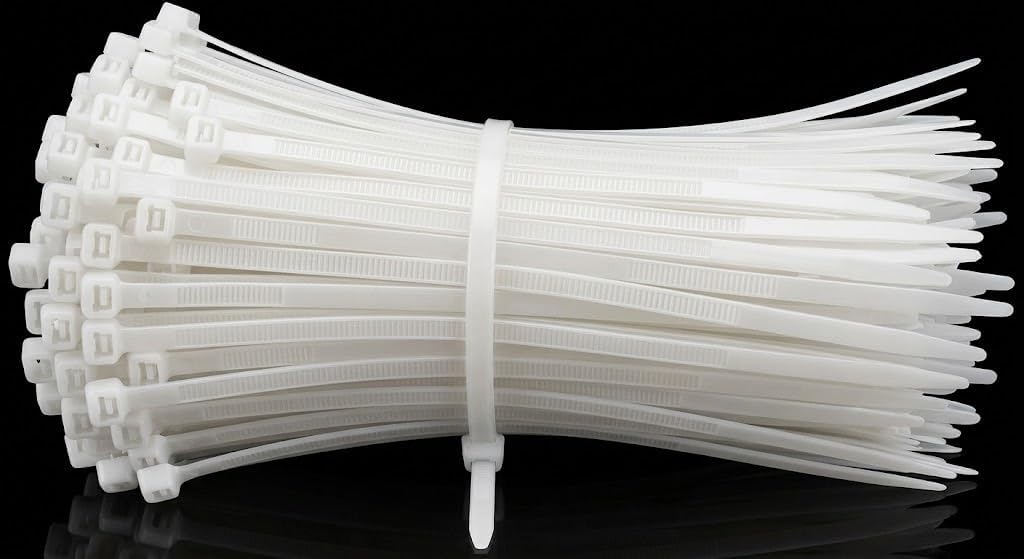 سعر ومواصفات Finish Line Nylon Cable Ties (Zip Ties), 370 x 4.8 mm, White, 50 Pack (B0HHT3XZ15) على Amazon EG
