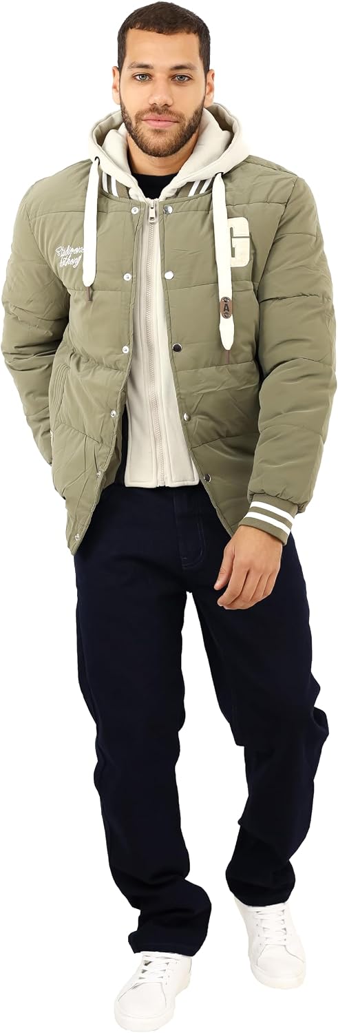 سعر ومواصفات فاير وود FIRE WOOD Mens Puffer(G-FANOSF) Jacket Jacket (pack of 1) (B0DL5R3KPT) على Amazon EG