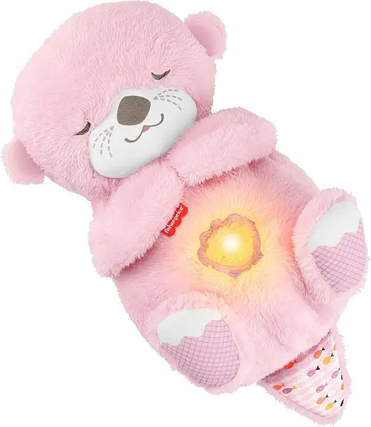 سعر ومواصفات Fisher-Price Baby Toy Slumber Otter, Portable Pink Plush Music Box with Breathing Motions and Lights for Newborns from 0 Months JLJ33 (B0DY31MCQW) على Amazon EG