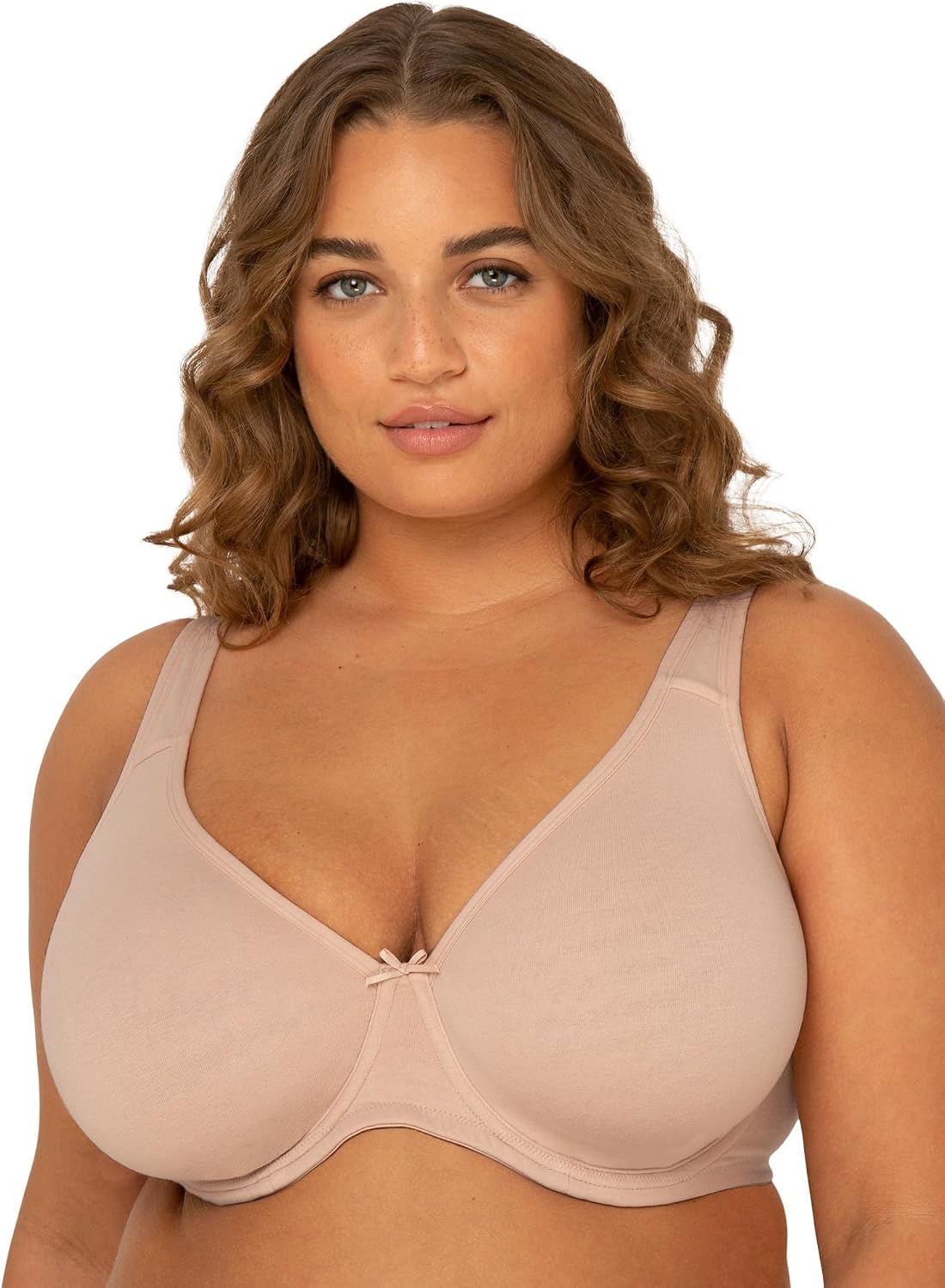 سعر ومواصفات Fit For Me By فرووت اوف ذا لووم للنساء مقاس كبير من القطن غير المبطن تحت حمالة صدر بدون قرصة - تنعيم الجانب والظهر (B07T9H4C9M) على Amazon EG